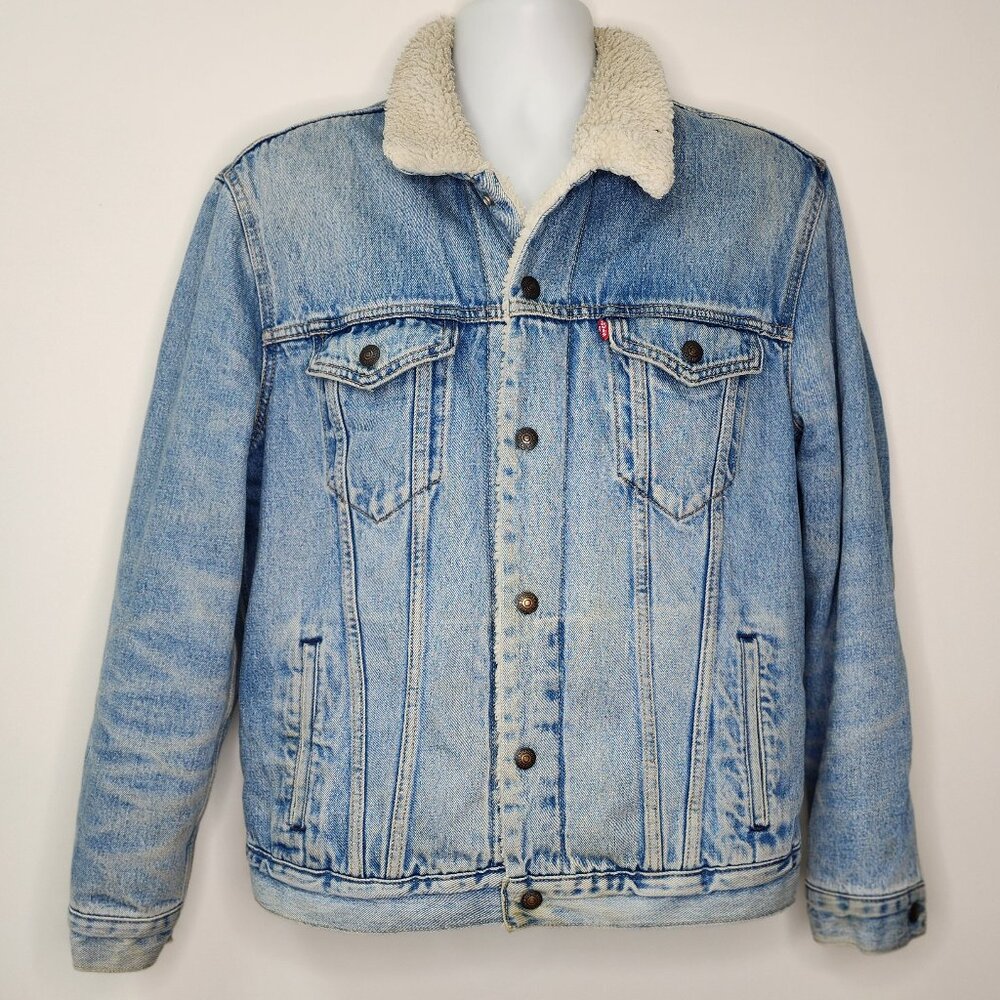 Levi Sherpa Insulated Denim Jean Jacket (L)